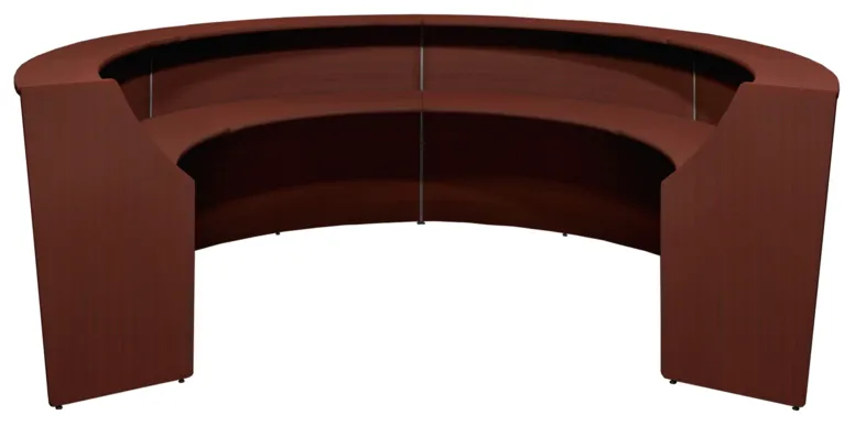 Curved Front Reception Desk