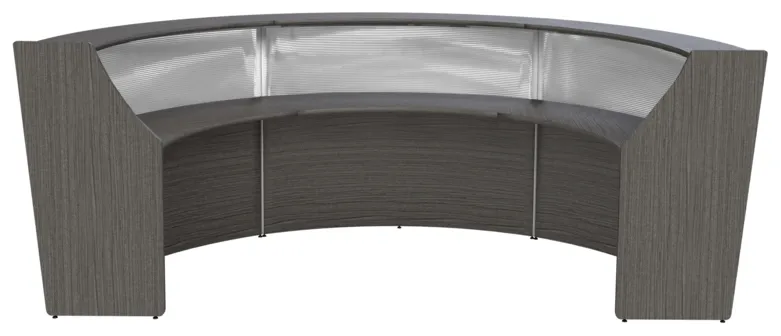 3 Person Curved Reception Desk