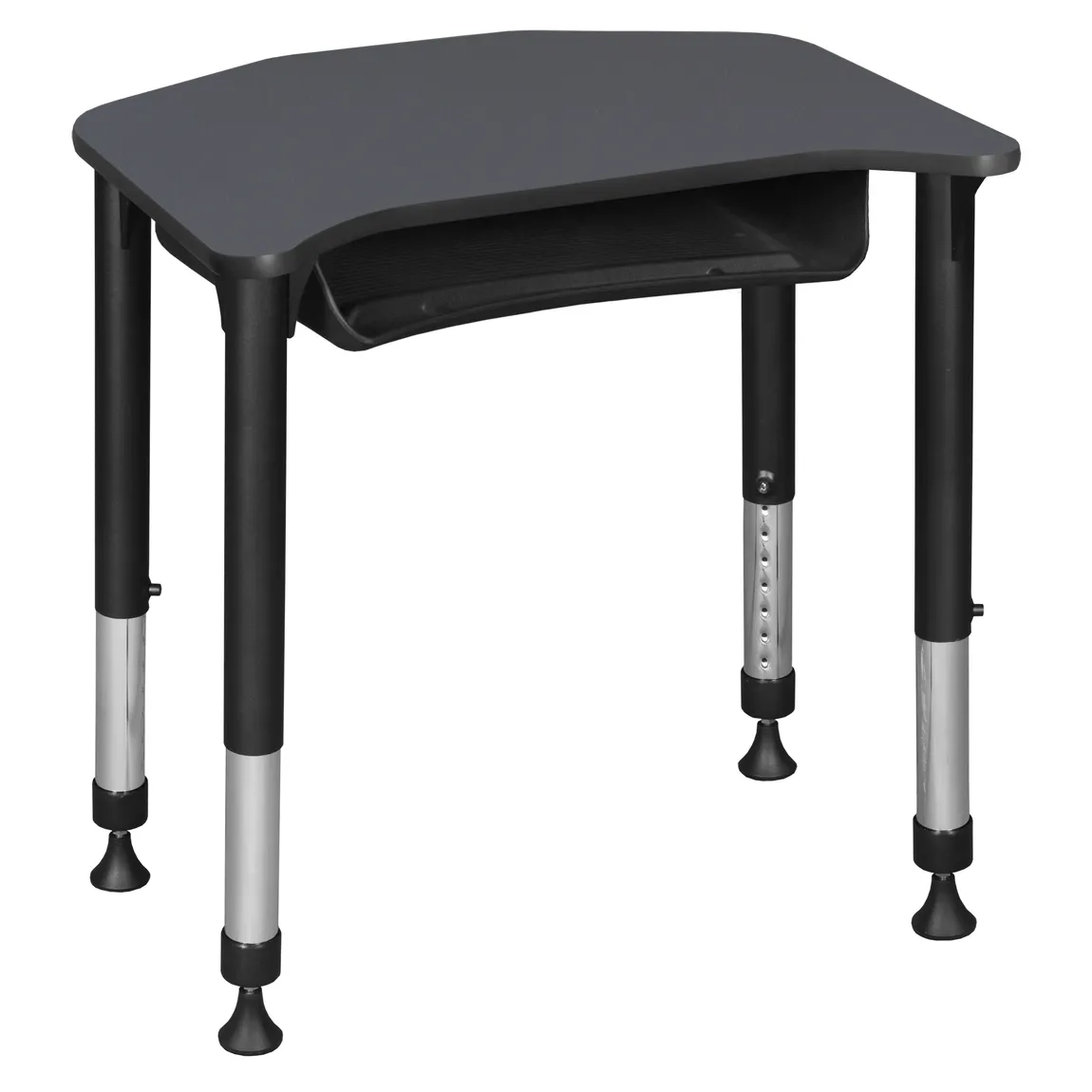 Height Adjustable Classroom Desk with Storage