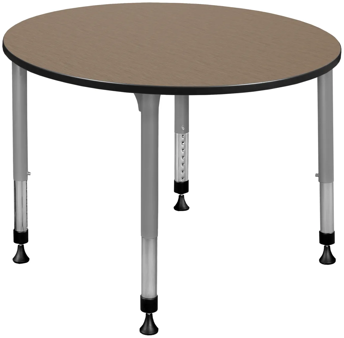 small adjustable height round student table 12