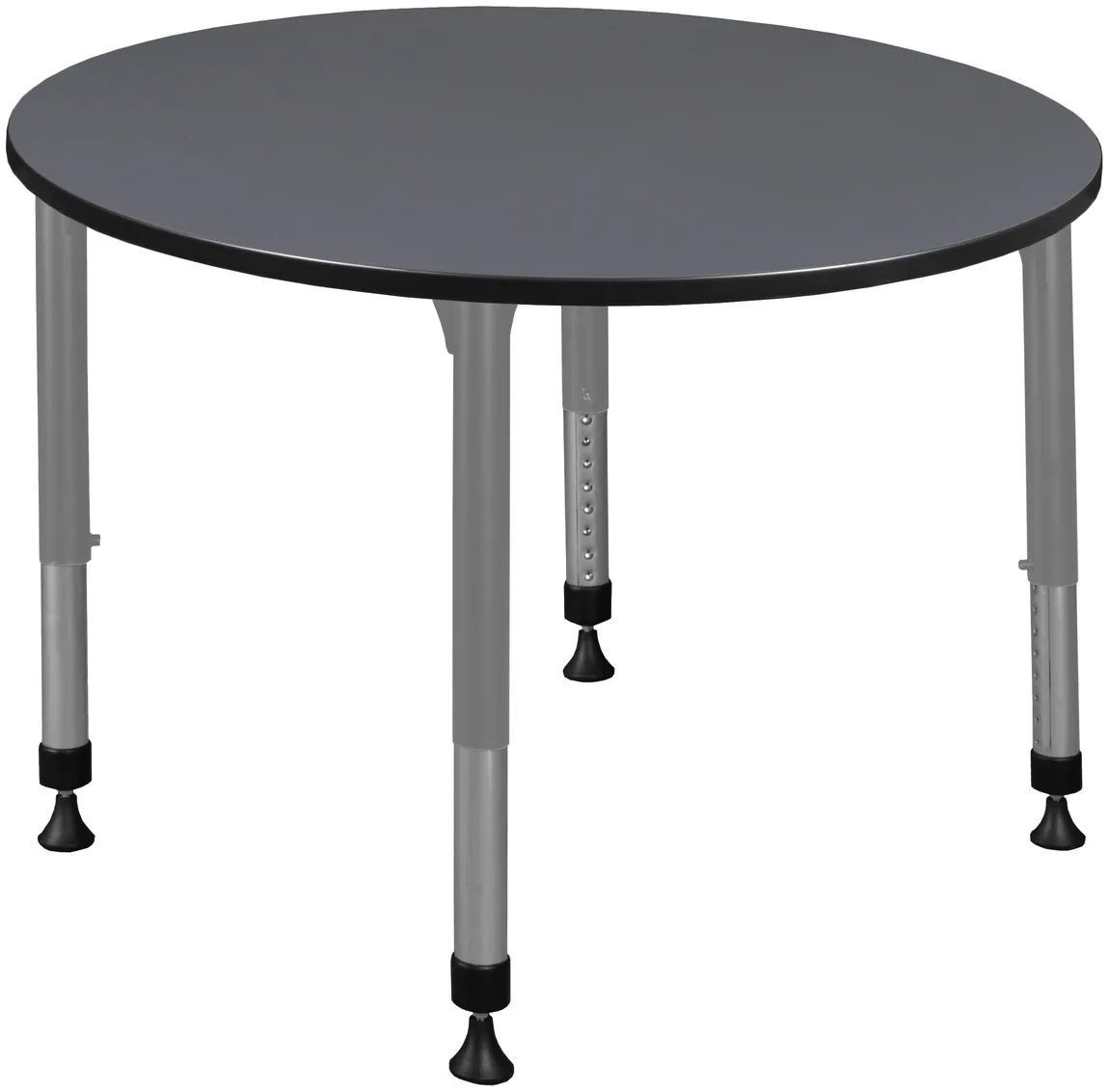 small adjustable height round student table 12