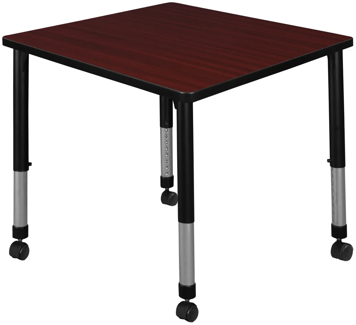 small rolling square classroom table 12