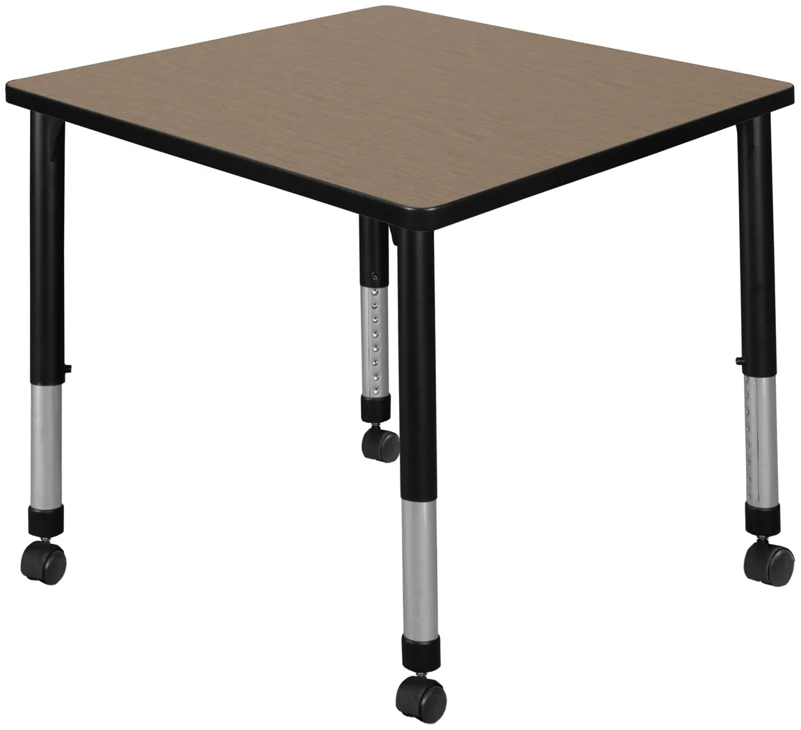 small rolling square classroom table 12