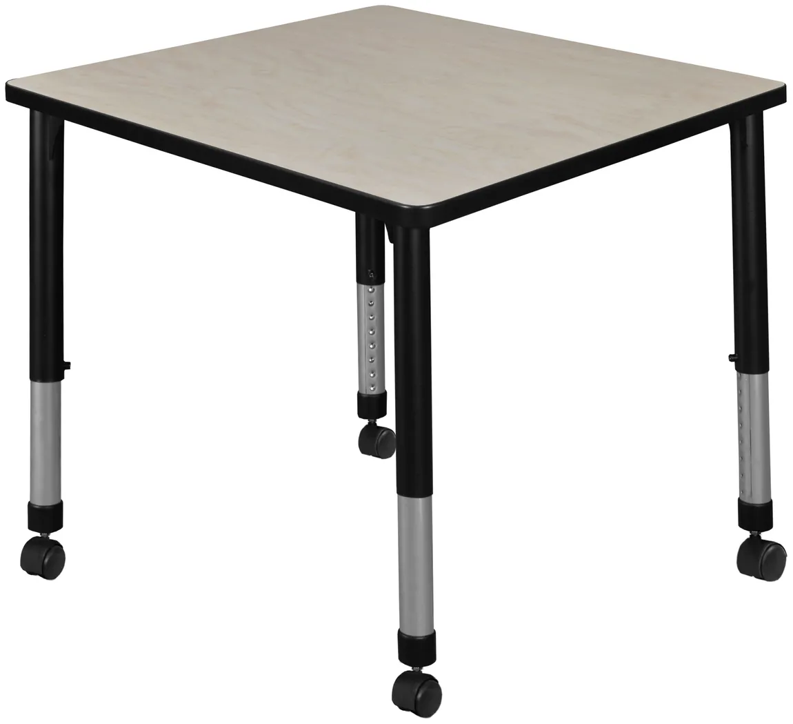 Rolling Square Classroom Table