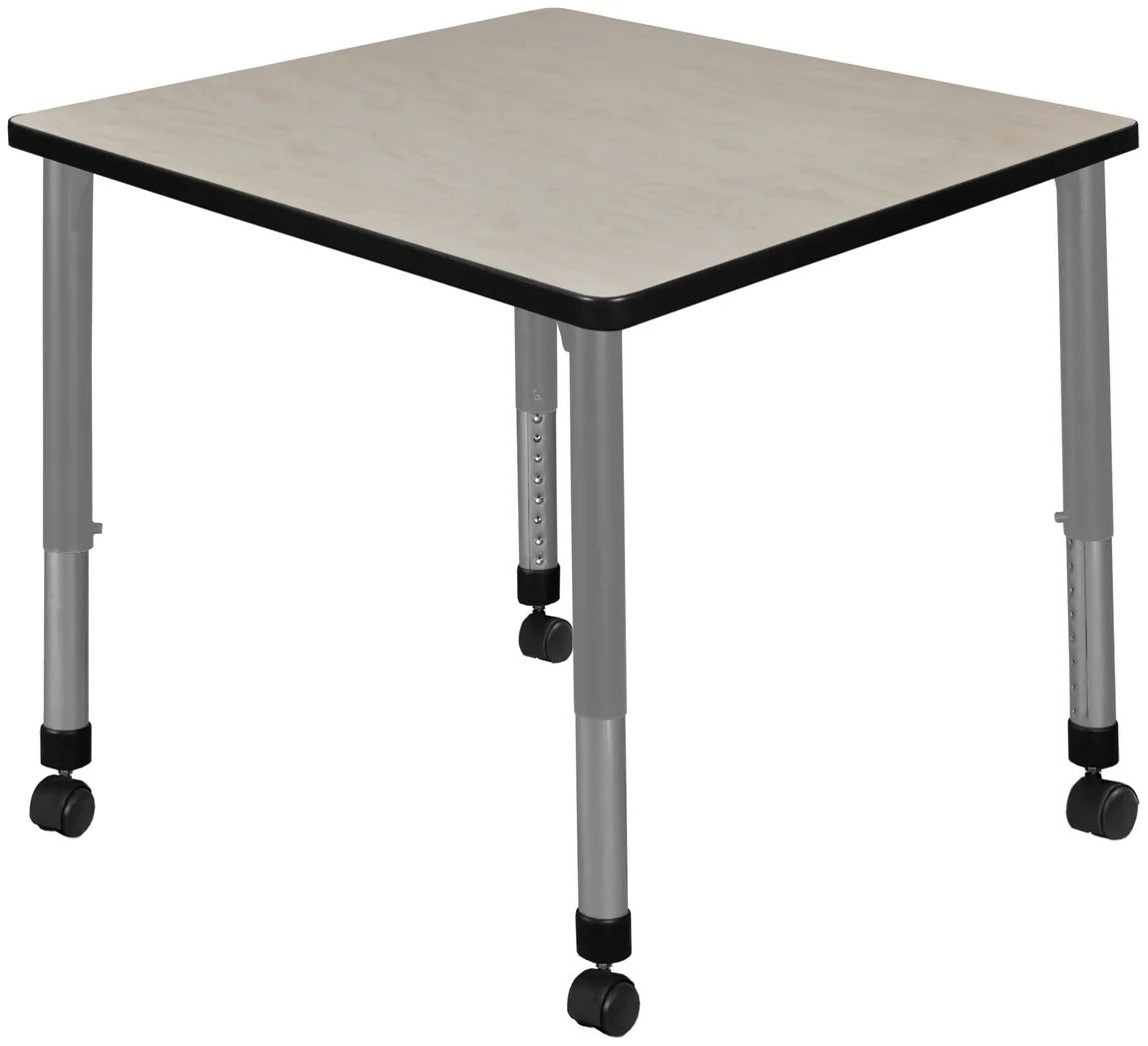 small rolling square classroom table 12