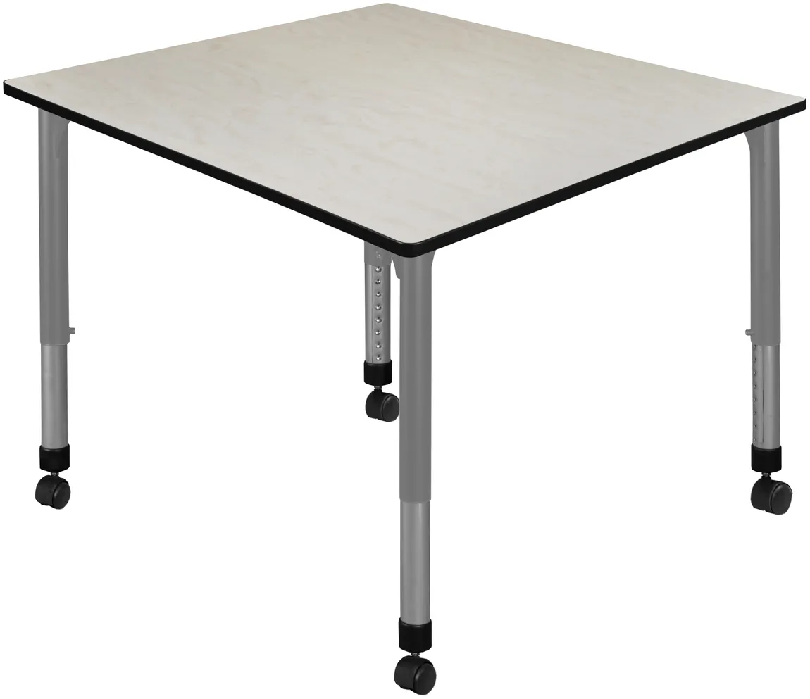 Large Adjustable Rolling Table