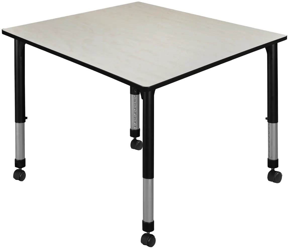 Large Adjustable Rolling Table
