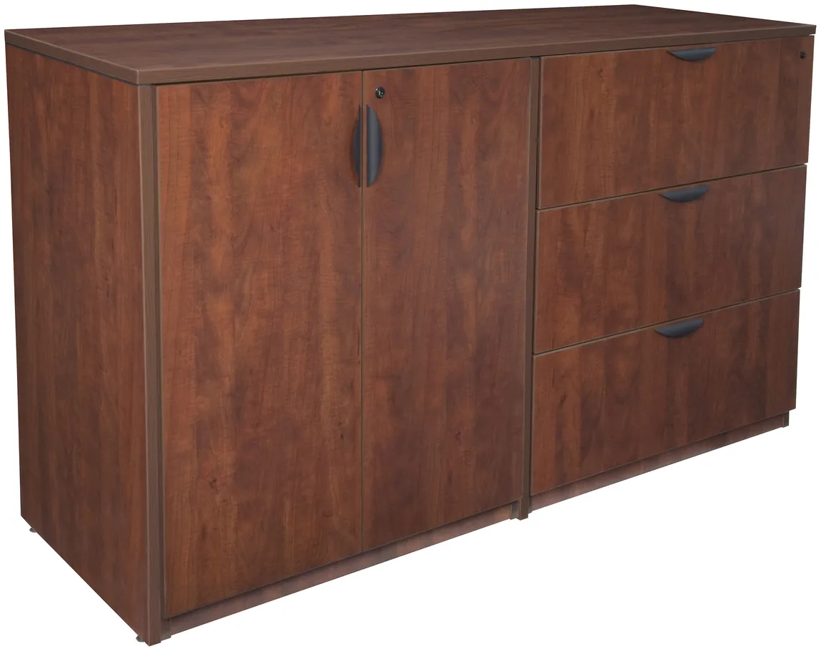 Lateral File Credenza with Shelves