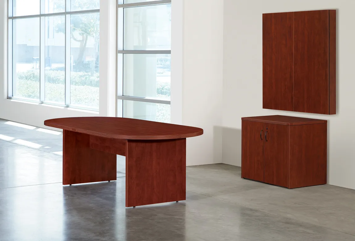 Conference Table with Storage and Whiteboard