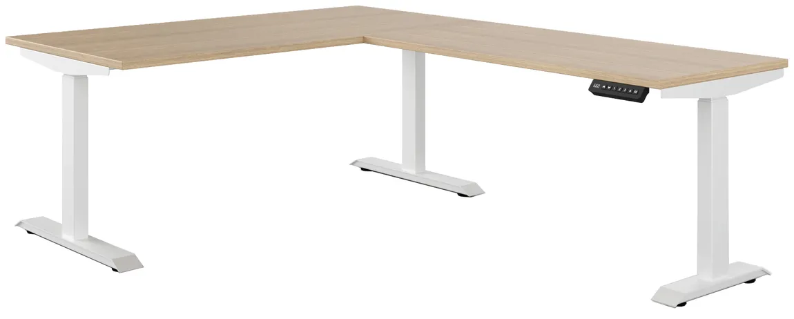 small l shape height adjustable desk 13