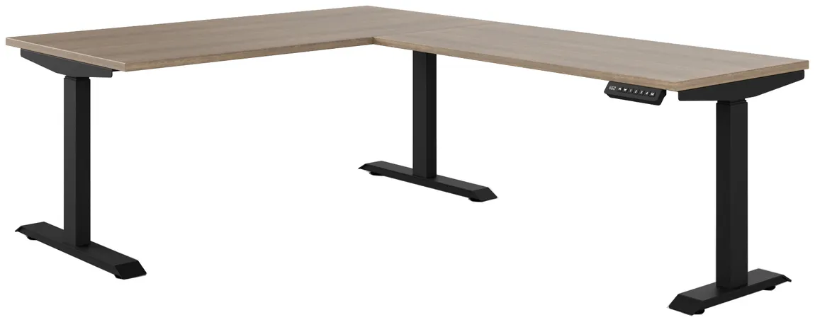 small l shape height adjustable desk 16