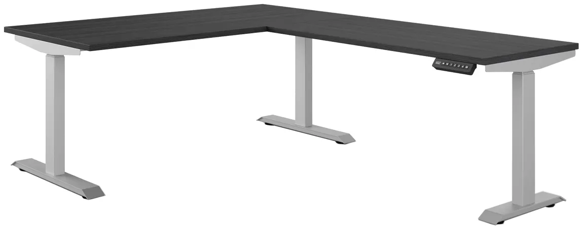 small l shape height adjustable desk 16