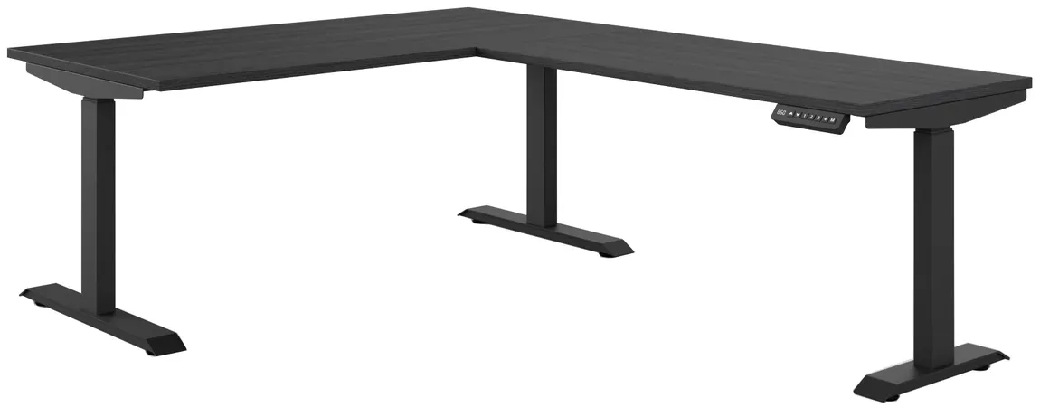 L Shape Height Adjustable Desk