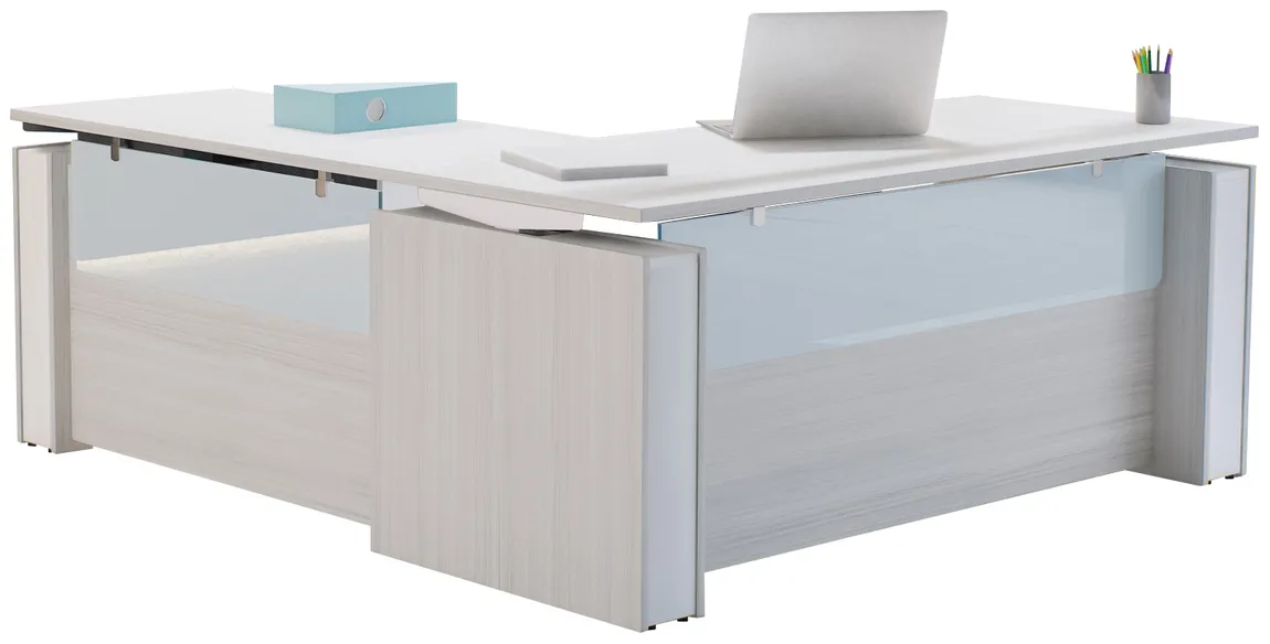 Height Adjustable L Shape Desk