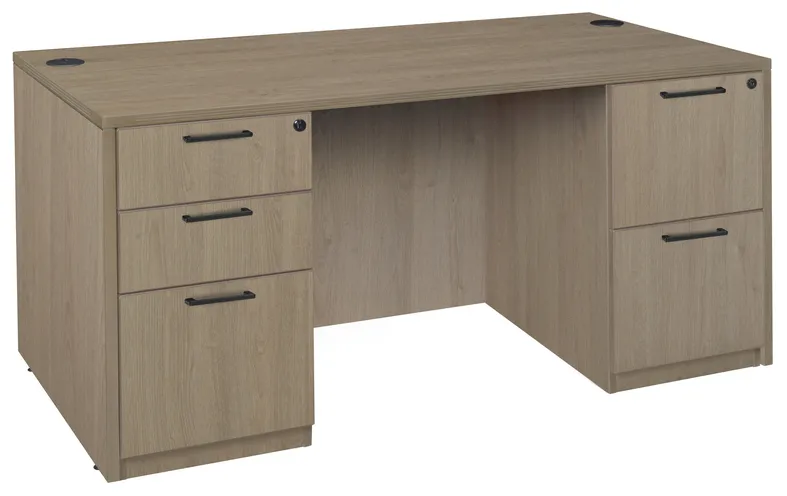 Amber Series Rectangular Desk With Drawers at Madison Liquidators