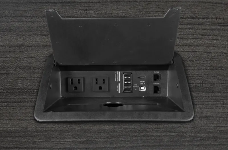 Racetrack Conference Table with Power