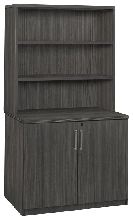 Office Storage Cabinet with Hutch