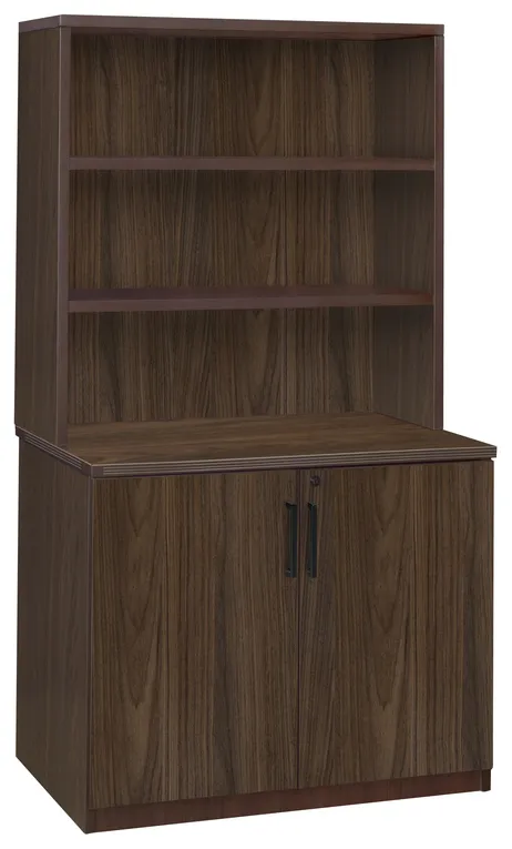 Office Storage Cabinet with Hutch