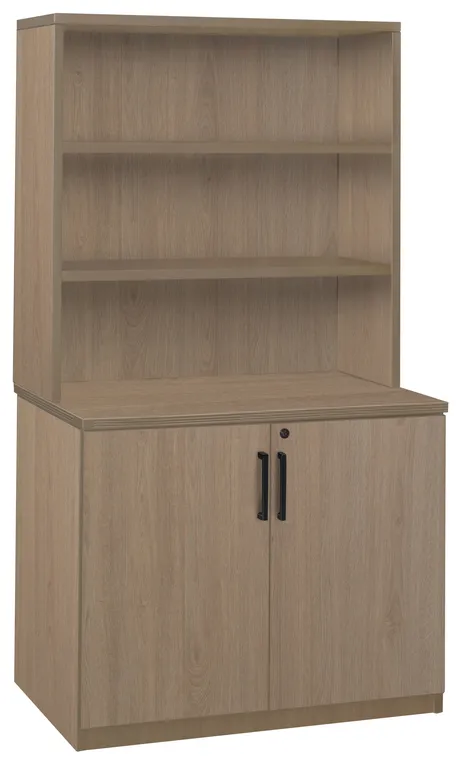 Office Storage Cabinet with Hutch