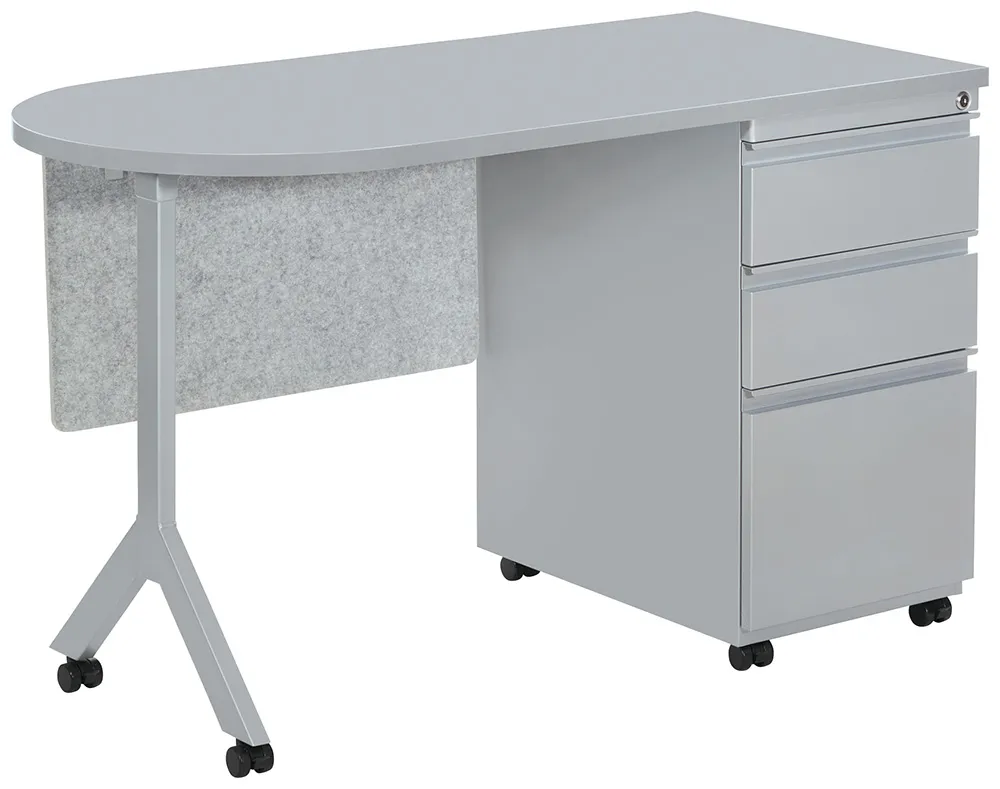 Mobile School Desk with Drawers