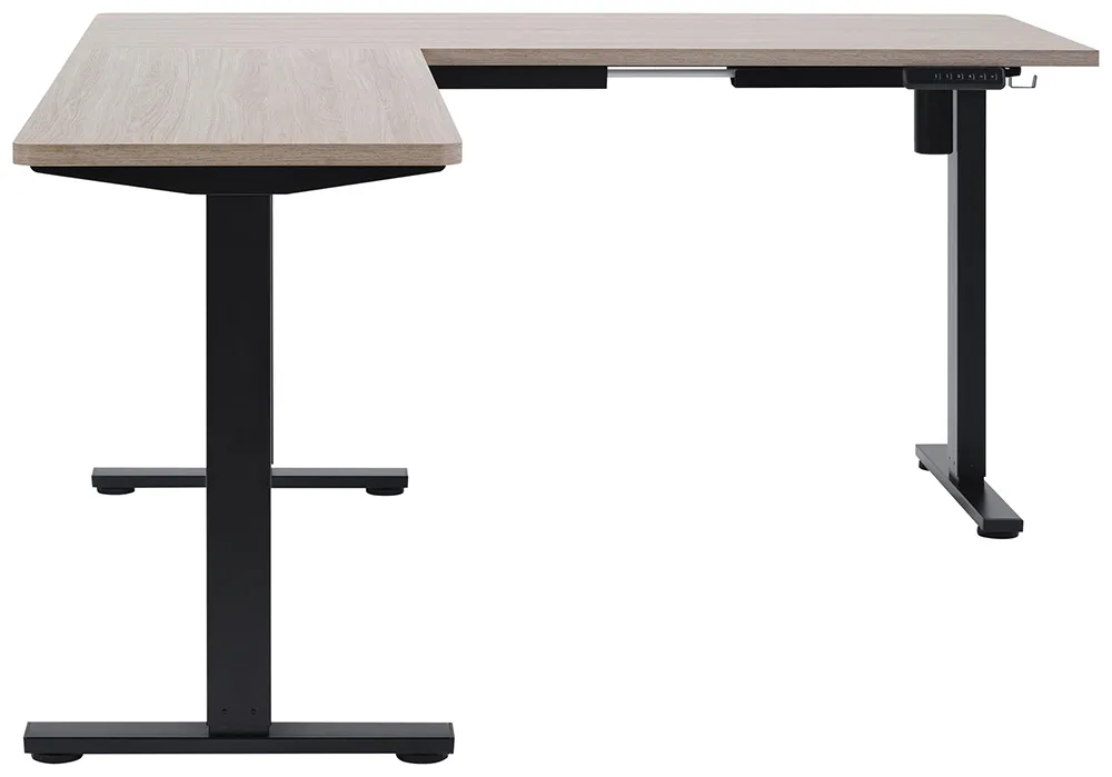 L Shaped Height Adjustable Desk