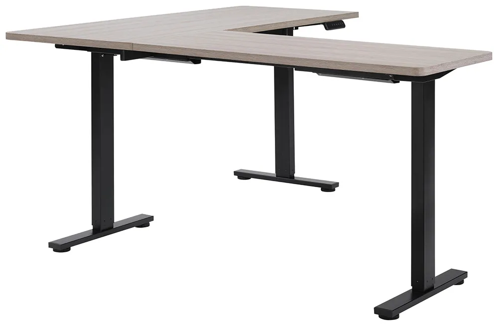 L Shaped Height Adjustable Desk