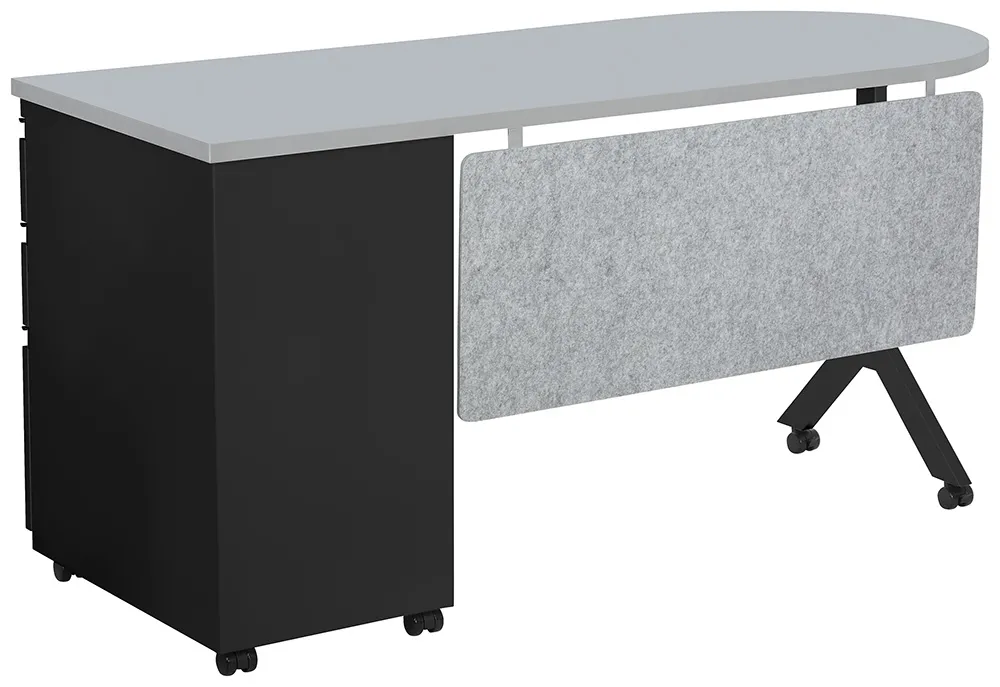 Mobile Classroom Desk with Drawers