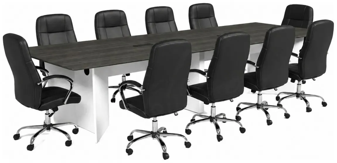 Conference Table with Power and Chairs