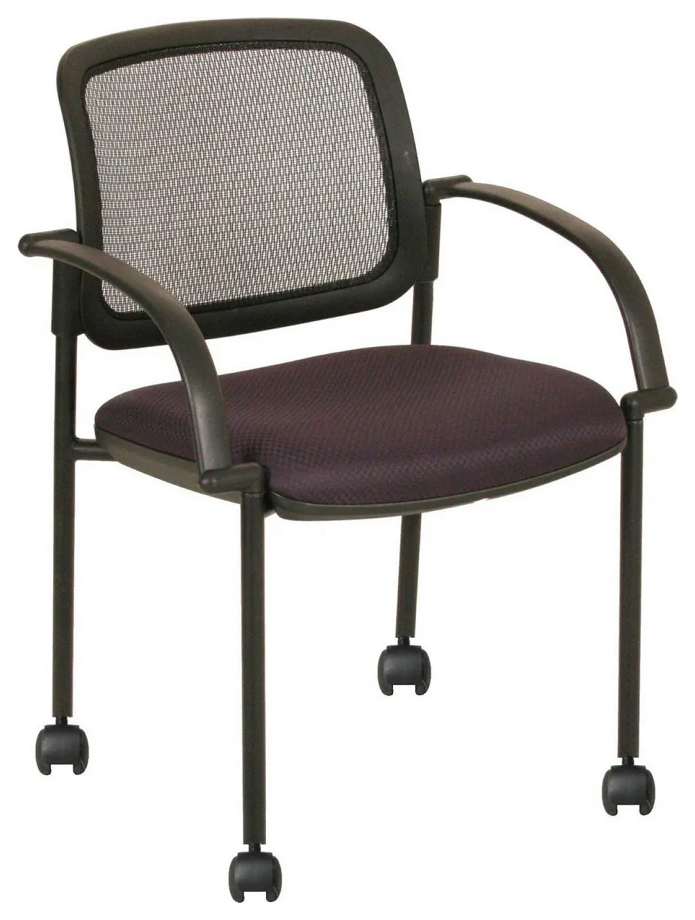 Rolling Mesh Back Guest Chair