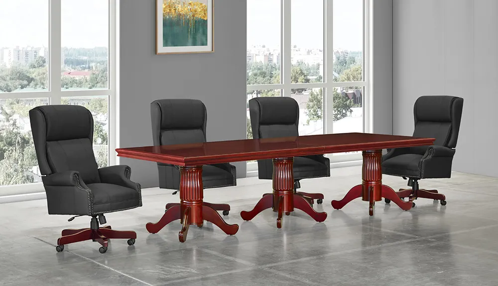 Rectangular Conference Table and Chairs Set