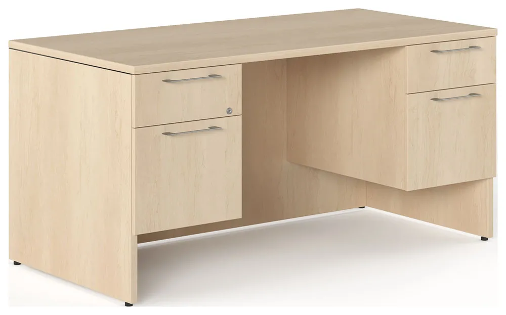 Rectangular Desk with Drawers