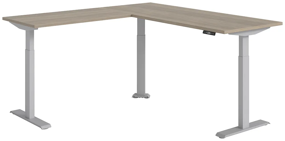 L Shaped Sit Stand Desk