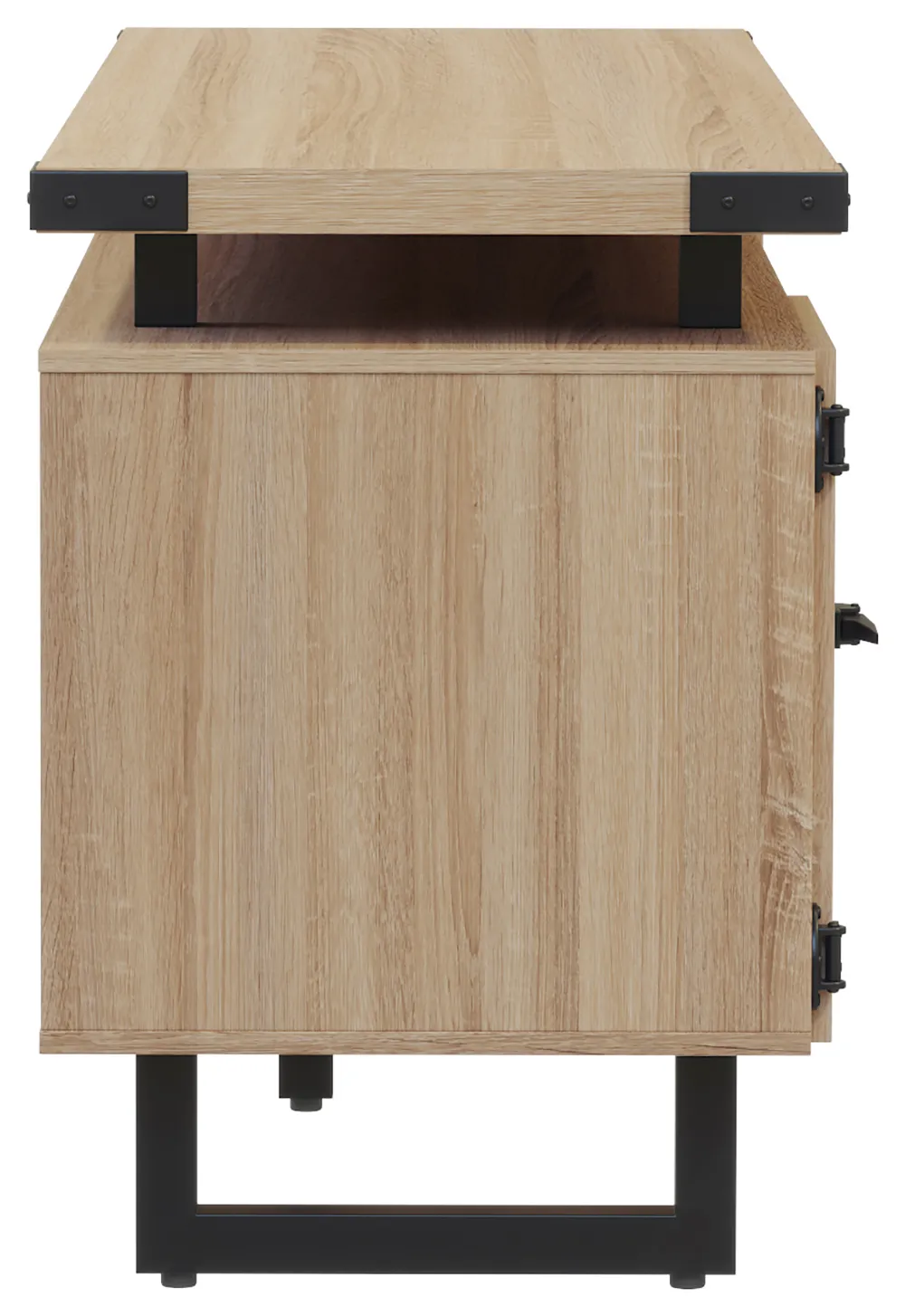 Storage Credenza with Glass Doors