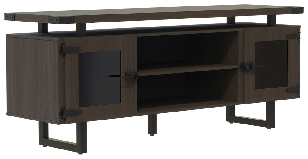 Storage Credenza with Glass Doors