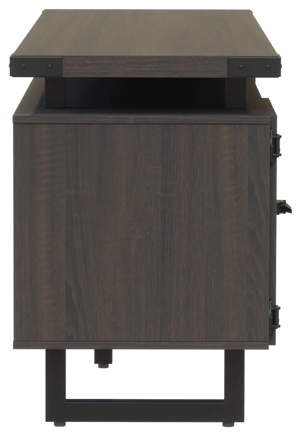 Storage Credenza with Glass Doors
