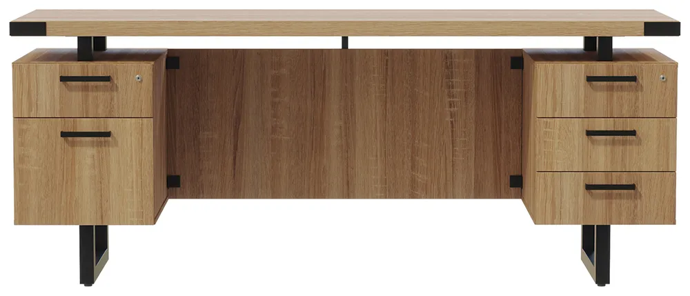 Credenza Desk with Drawers
