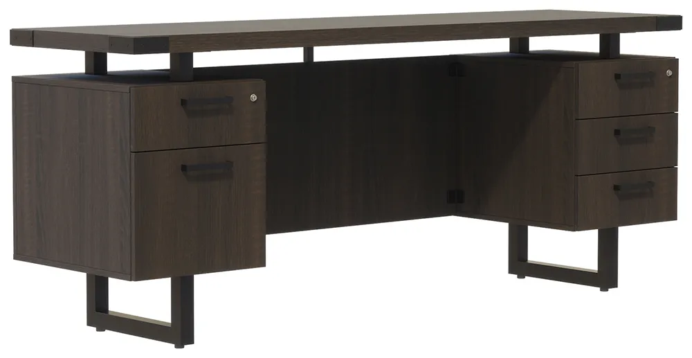 Credenza Desk with Drawers