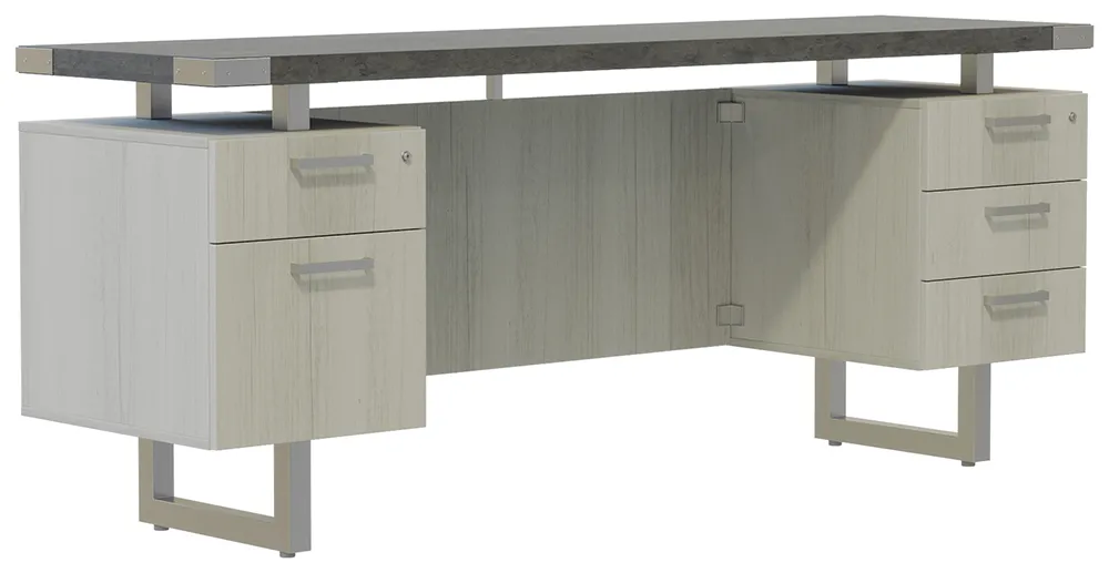 Credenza Desk with Drawers