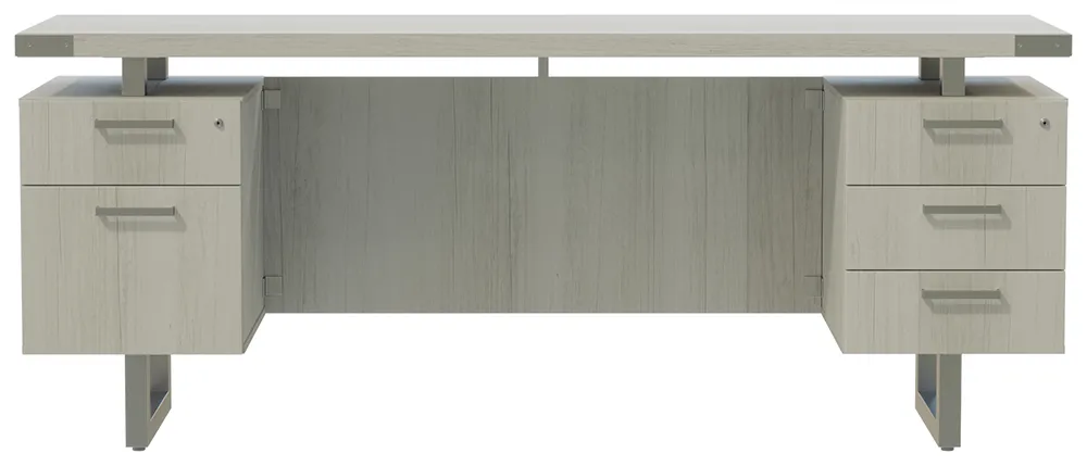 Credenza Desk with Drawers