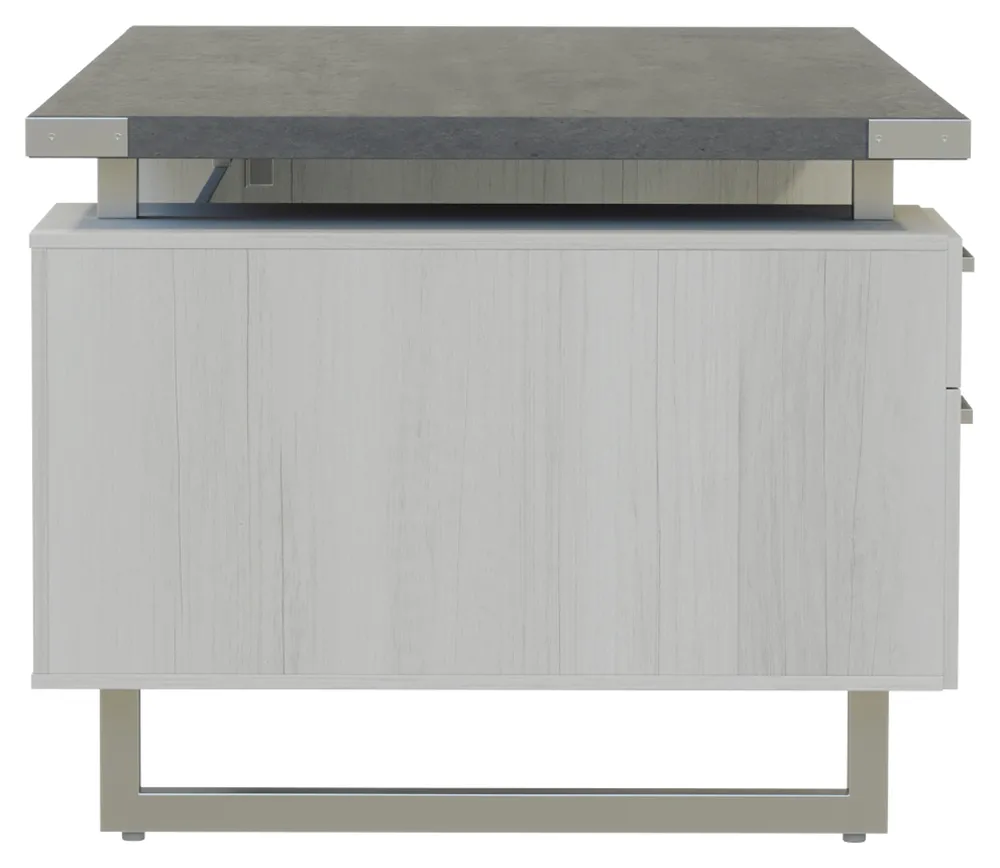 Double Pedestal Desk with Drawers