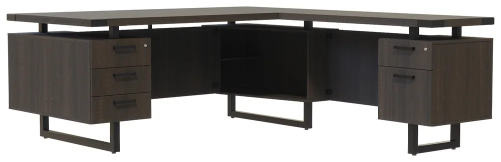 L Shaped Desk with Drawers