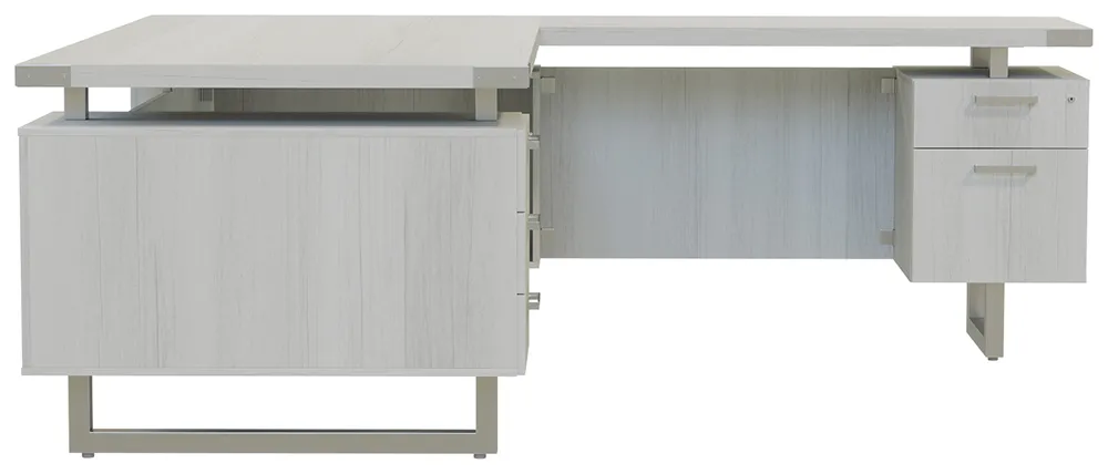 L Shaped Desk with Drawers