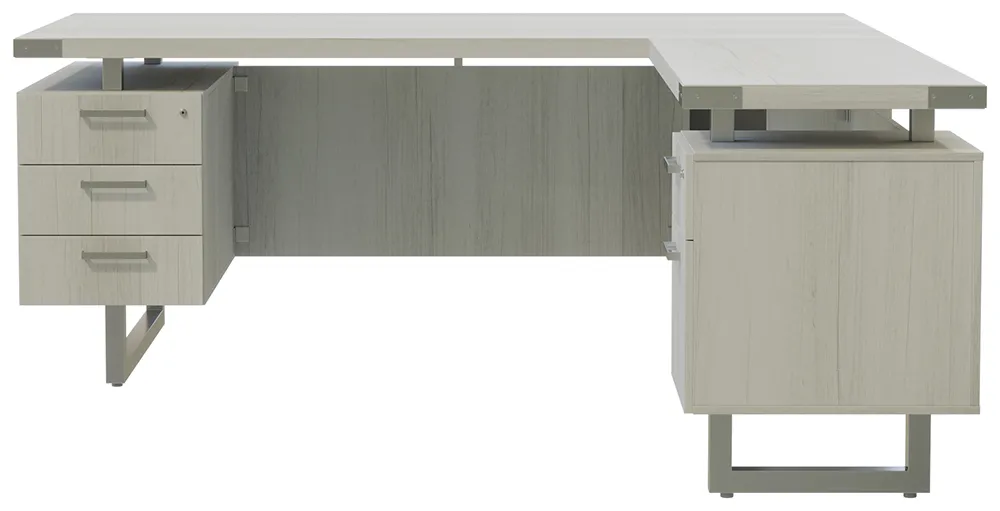 L Shaped Desk with Drawers