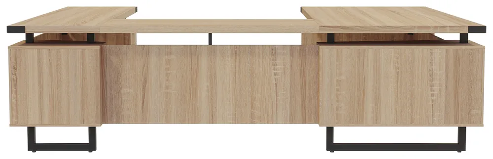 U Shaped Desk with Drawers