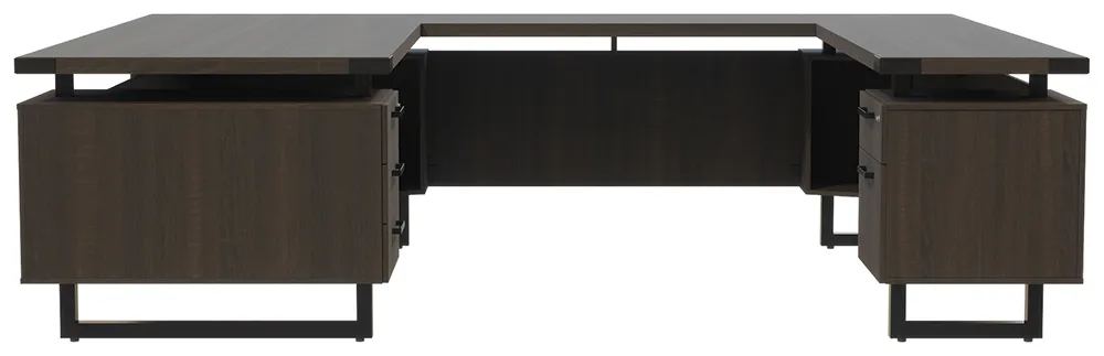 U Shaped Desk with Drawers