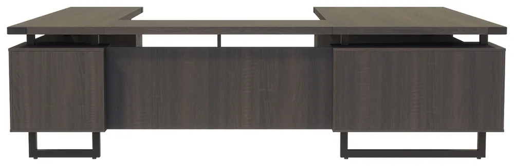 U Shaped Desk with Drawers