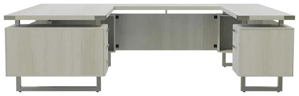 U Shaped Desk with Drawers