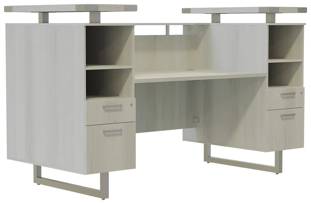 Modern Reception Desk with Drawers