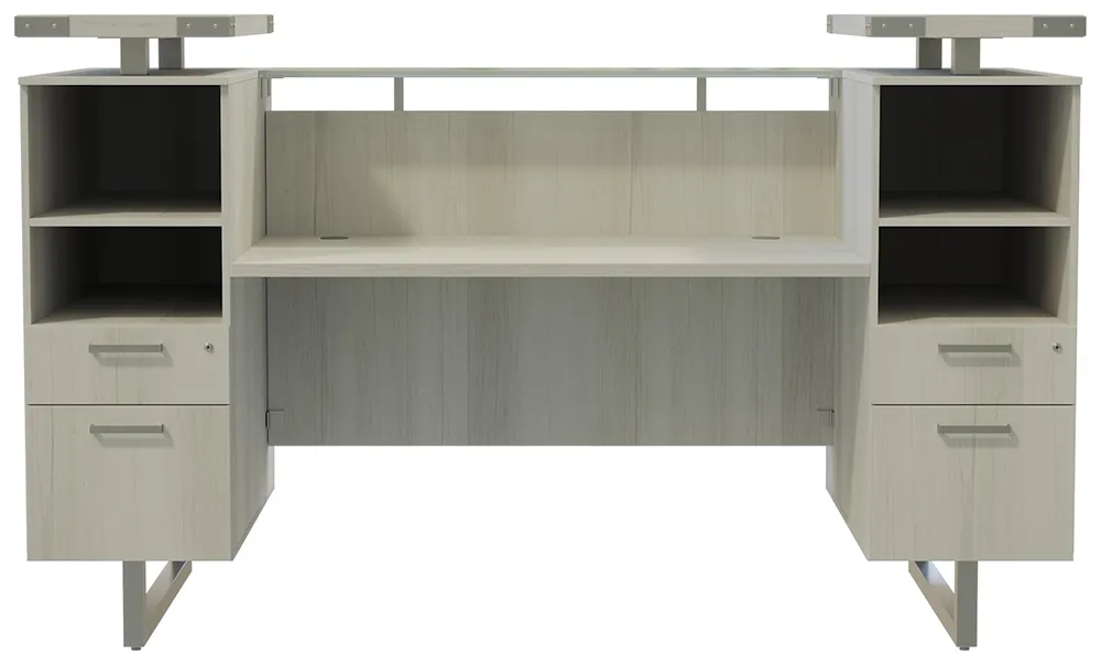 Modern Reception Desk with Drawers