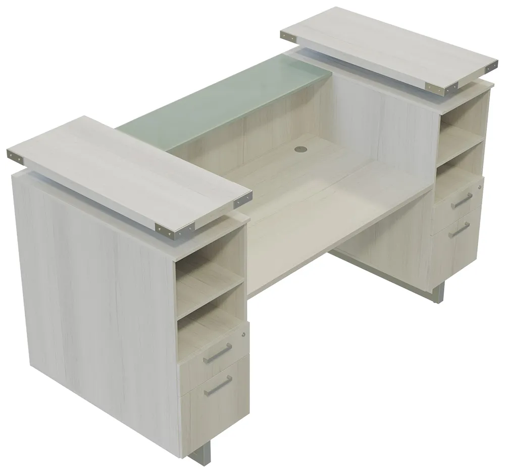 Modern Reception Desk with Drawers